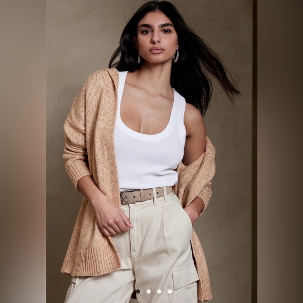 Banana Republic Hooded Open-Front Cardigan